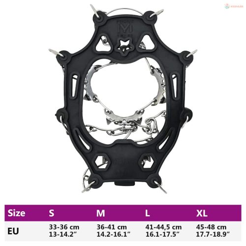 Jégcsipkék cipőkhez Fekete S