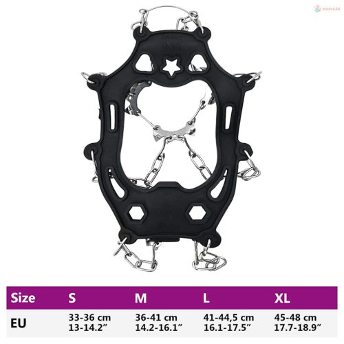 Jégcsipkék cipőkhez Fekete L