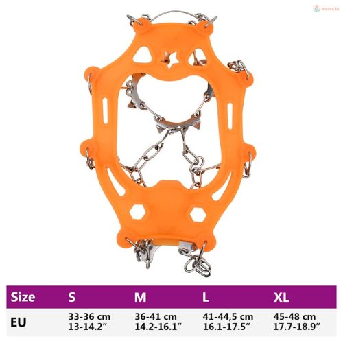 Jégcsipkék cipőkhez Narancssárga XL