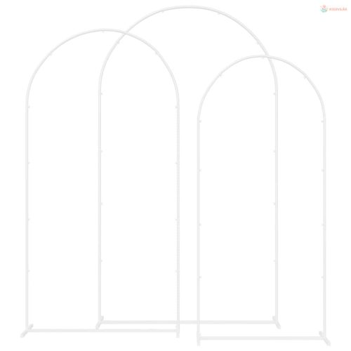 Esküvői Ív 3 pcs Fehér Acél
