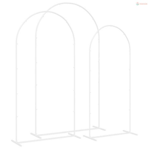 Esküvői Ív 3 pcs Fehér Acél