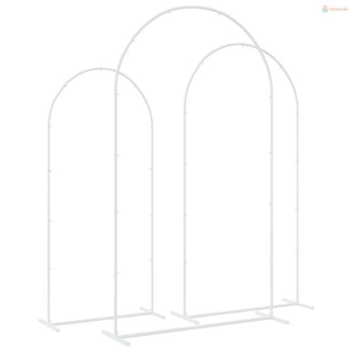 Esküvői Ív 3 pcs Fehér Acél