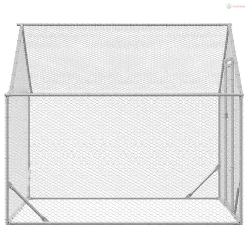 Csirkeketrec Ezüst 400x170x177cm Horganyzott acél