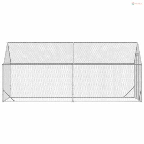 Csirkeketrec Ezüst 200x170x177cm Horganyzott acél