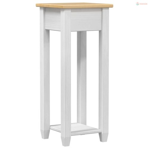 Növényállvány Fehér 30 x 30 x 73 cm Tömör fenyőfa