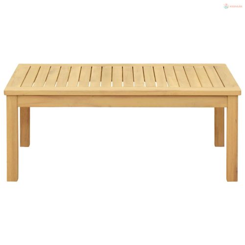 Dohányzóasztal Világos akác 90 x 50 x 36 cm Tömör Akácfa