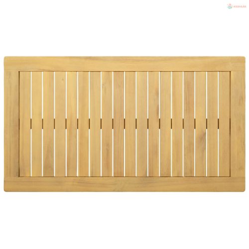 Dohányzóasztal Világos akác 90 x 50 x 36 cm Tömör Akácfa