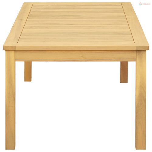 Dohányzóasztal Világos akác 110 x 60 x 45 cm Tömör Akácfa