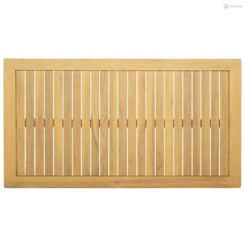 Dohányzóasztal Világos akác 110 x 60 x 45 cm Tömör Akácfa