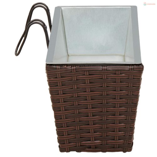 Erkély 2 pcs 50 x 17 x 17 cm Fém