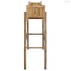 Kerti virágtartó tartóval Természetes 100 x 38 x 114 cm Bambusz