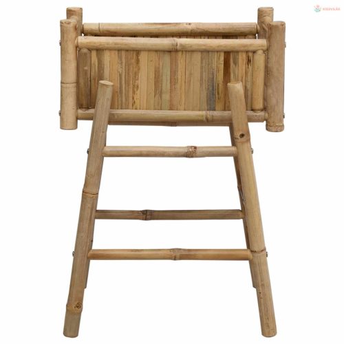 Kerti virágtartó tartóval Természetes 50 x 38 x 74 cm Bambusz