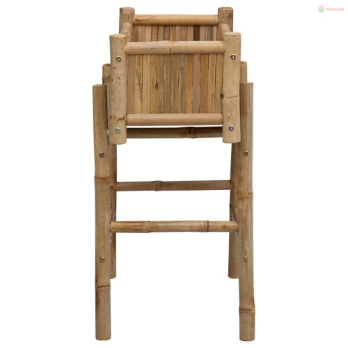 Kerti virágtartó tartóval Természetes 50 x 38 x 74 cm Bambusz