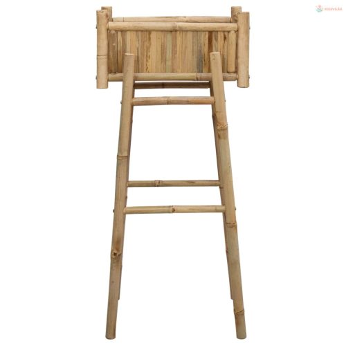 Kerti virágtartó tartóval Természetes 50 x 38 x 114 cm Bambusz