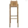Kerti virágtartó tartóval Természetes 50 x 38 x 114 cm Bambusz