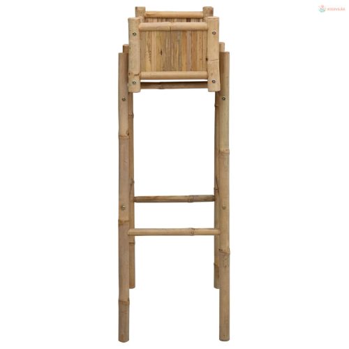 Kerti virágtartó tartóval Természetes 50 x 38 x 114 cm Bambusz