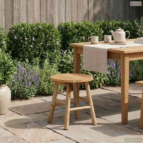 Kerti szék Világos Barna Ø 38 x 42 cm Bambusz