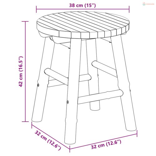 Kerti szék Világos Barna Ø 38 x 42 cm Bambusz