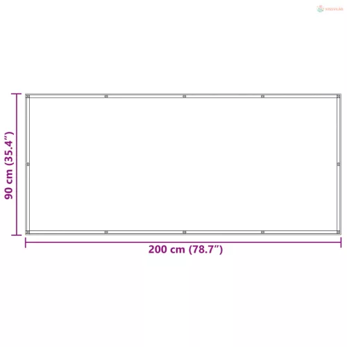 Erkély Szúnyogháló 90 x 200 cm PU bevonatos oxford alu