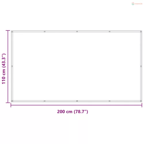 Erkély Szúnyogháló Sárga és Fehér 110 x 200 cm Oxford Szövet