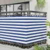 Erkély Szúnyogháló Kék és Fehér 110 x 400 cm Oxford Szövet