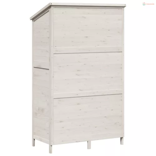 Kerti Szerkezet Fehér 106 x 56 x 176,5 cm Szilárd fenyőfa