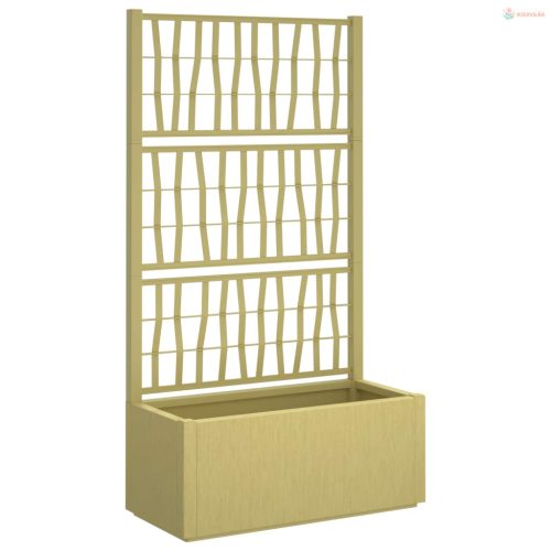 Kertész cserép rácsos változattal Zöld 80 x 36 x 140 cm PP