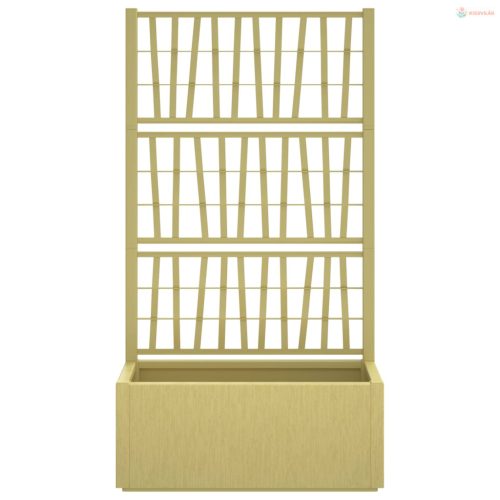 Kertész cserép rácsos változattal Zöld 80 x 36 x 140 cm PP