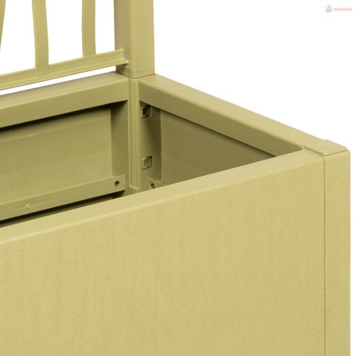 Kertész cserép rácsos változattal Zöld 80 x 36 x 140 cm PP