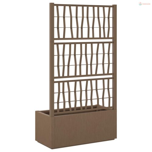 Kertész cserép rácsos változattal Barna 80 x 36 x 140 cm PP