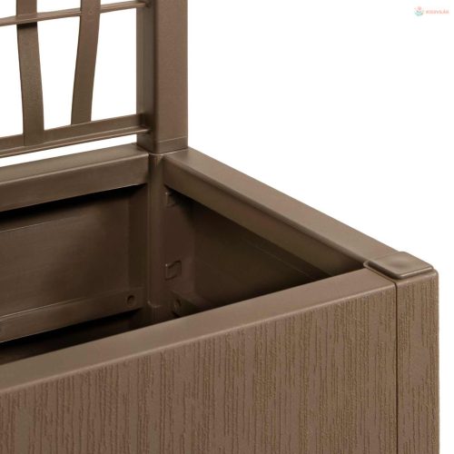 Kertész cserép rácsos változattal Barna 80 x 36 x 140 cm PP