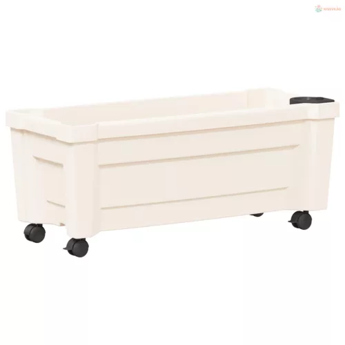 Calypso cserép kerekekkel Fehér 79 x 35 x 33 cm PP
