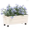Calypso cserép kerekekkel Fehér 79 x 35 x 33 cm PP
