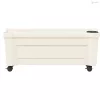 Calypso cserép kerekekkel Fehér 79 x 35 x 33 cm PP
