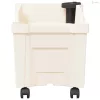 Calypso cserép kerekekkel Fehér 79 x 35 x 33 cm PP