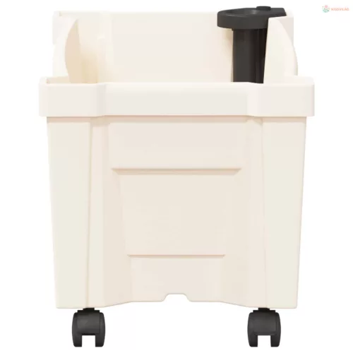 Calypso cserép kerekekkel Fehér 79 x 35 x 33 cm PP