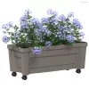 Calypso cserép kerekekkel Szürke 79 x 35 x 33 cm PP