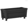 Calypso cserép kerekekkel Antracitszürke 79 x 35 x 33 cm PP