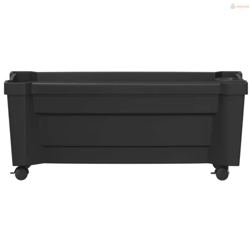 Calypso cserép kerekekkel Antracitszürke 79 x 35 x 33 cm PP