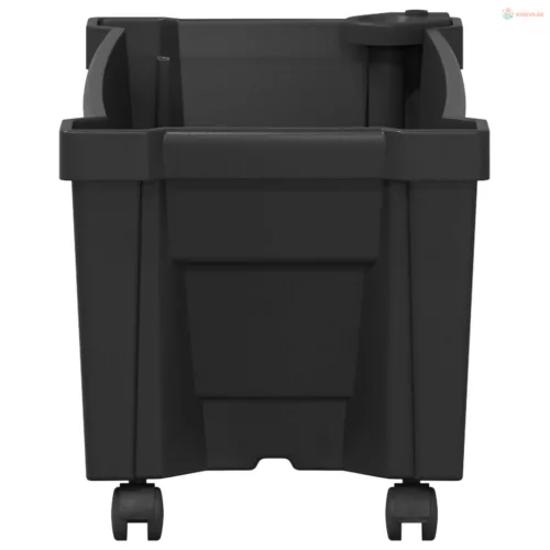 Calypso cserép kerekekkel Antracitszürke 79 x 35 x 33 cm PP