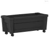 Calypso cserép kerekekkel Antracitszürke 79 x 35 x 33 cm PP