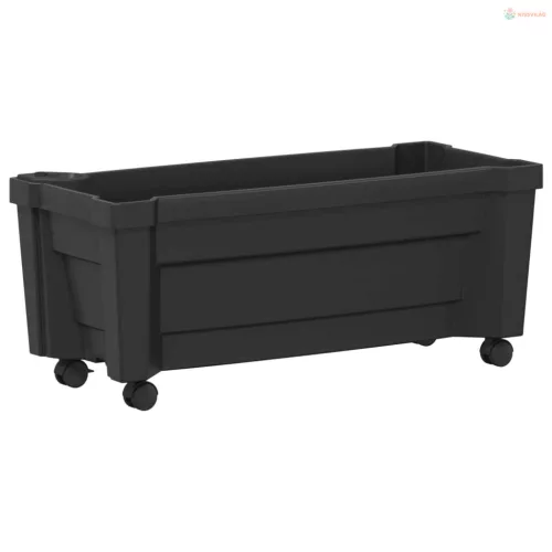 Calypso cserép kerekekkel Antracitszürke 79 x 35 x 33 cm PP