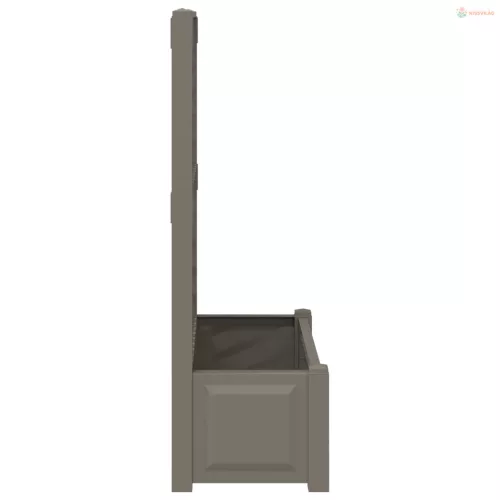 Nagy virágtartó trellissel Szürke 99,5 x 43 x 133,5 cm PP