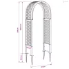 Rózsás Ív Tüskékkel Antracitszürke 97 x 43 x 218 cm PP