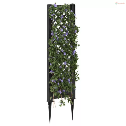 Trellis tüskével Antracitszürke 43 x 6 x 165 cm PP