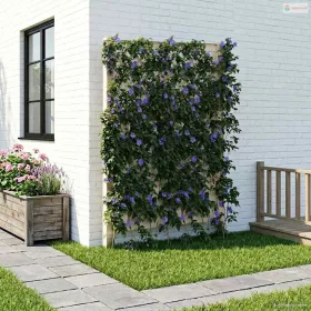 Trellis tüskével Fehér 99 x 6 x 165 cm PP