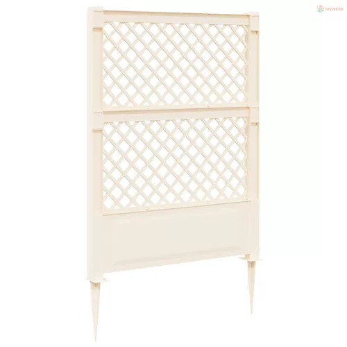 Trellis tüskével Fehér 99 x 6 x 165 cm PP