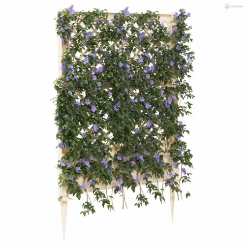 Trellis tüskével Fehér 99 x 6 x 165 cm PP