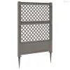 Trellis tüskével Szürke 99 x 6 x 165 cm PP