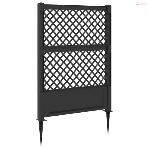 Trellis tüskével Antracitszürke 99 x 6 x 165 cm PP